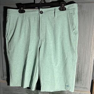 O'Neill Men's Flat Front Shorts in Light Green